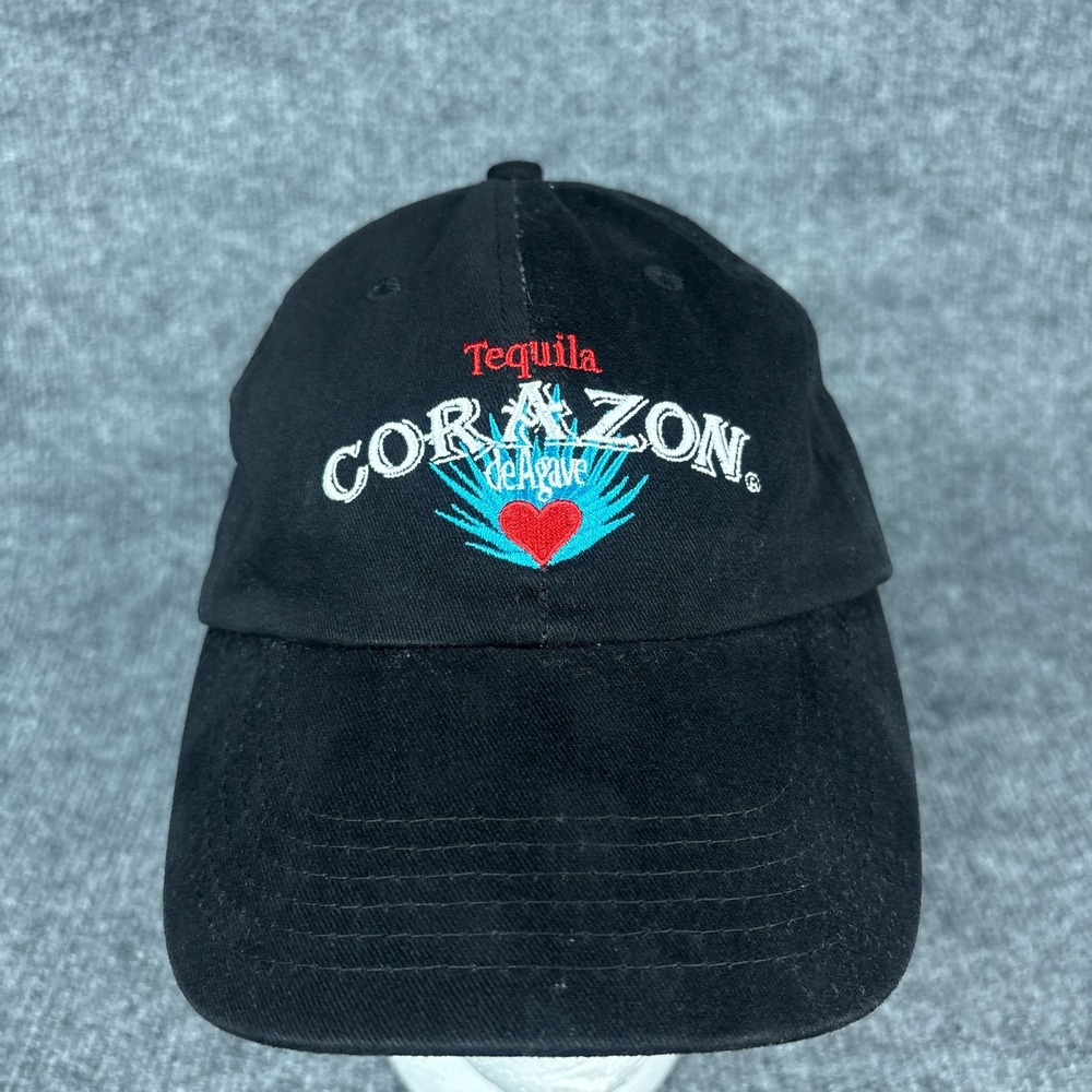 Corazon Tequila Strapback Agave Heart Promo Dad Cap One Size Black